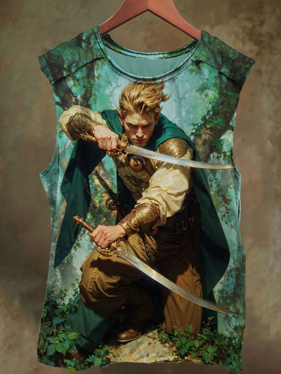 Unisex Junior in the Woods Printed Casual Cotton Tank Top