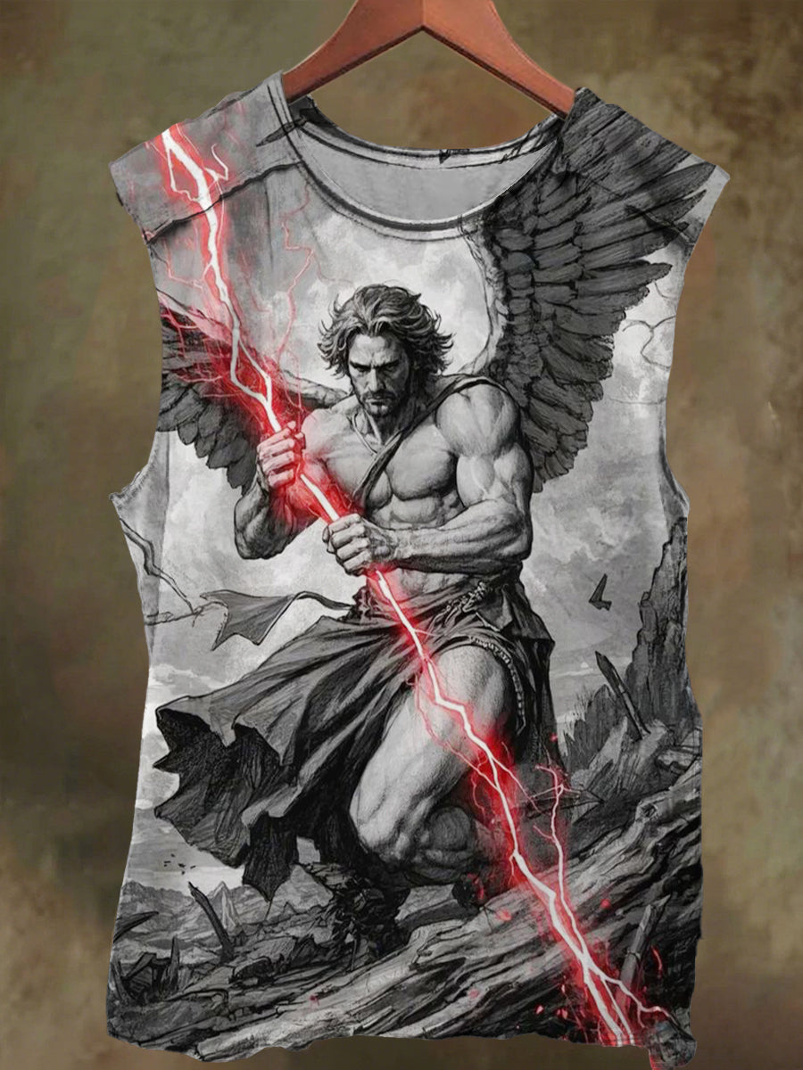 Unisex Thor Print Casual Cotton Tank Top