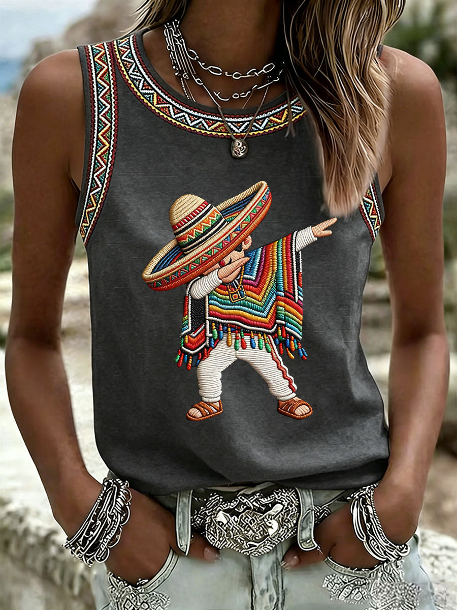 Women's Cinco de Mayo Print Vest