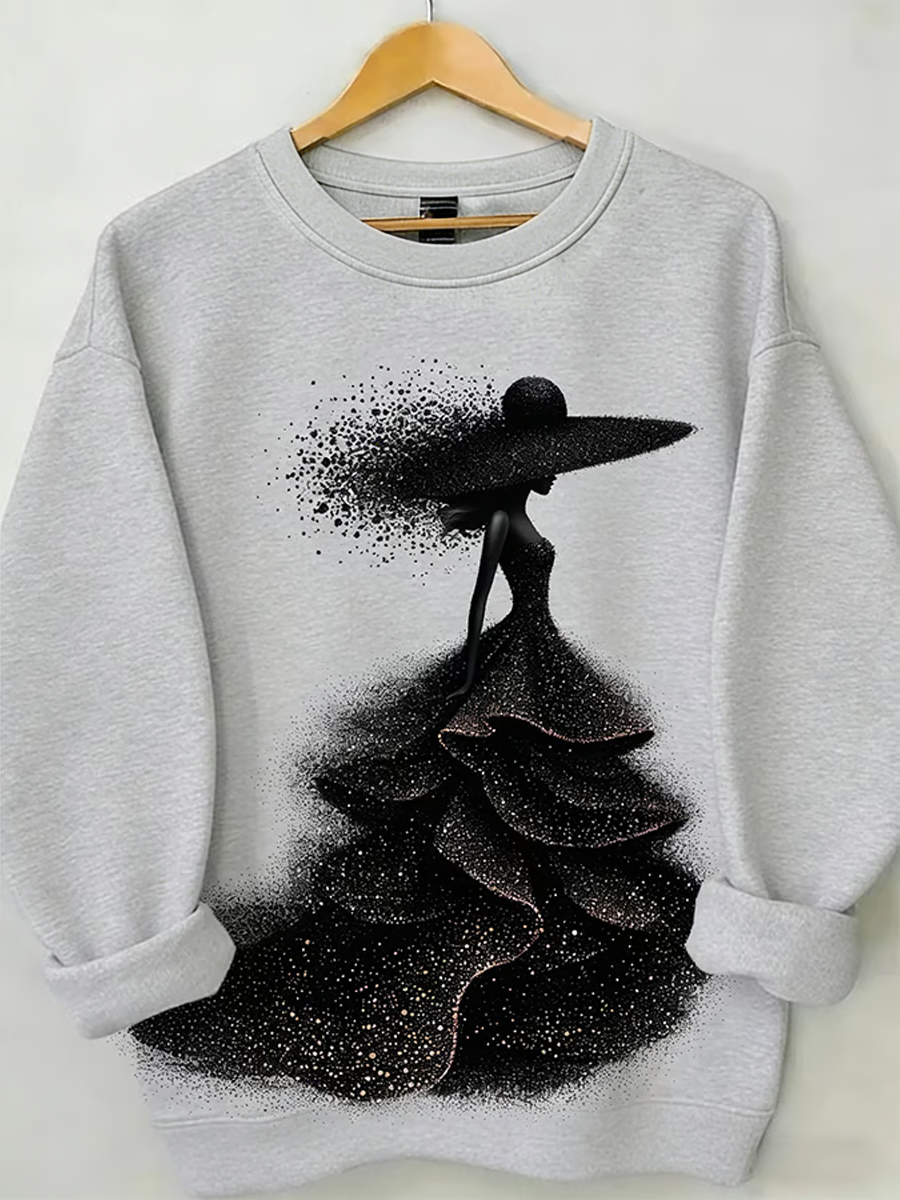 Women's African American Inspirational Crewneck Regular Sweatshirt