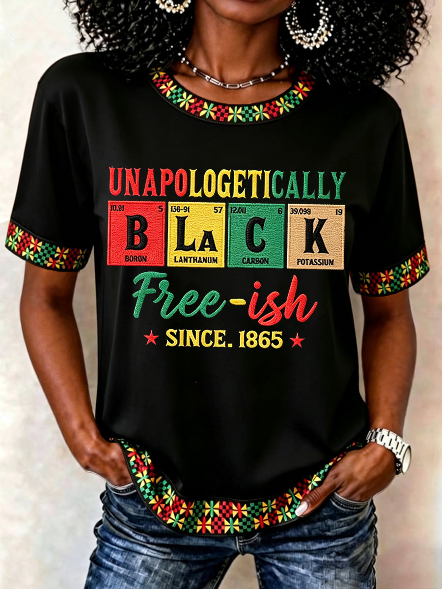 Women's Juneteenth Print Casual Tee