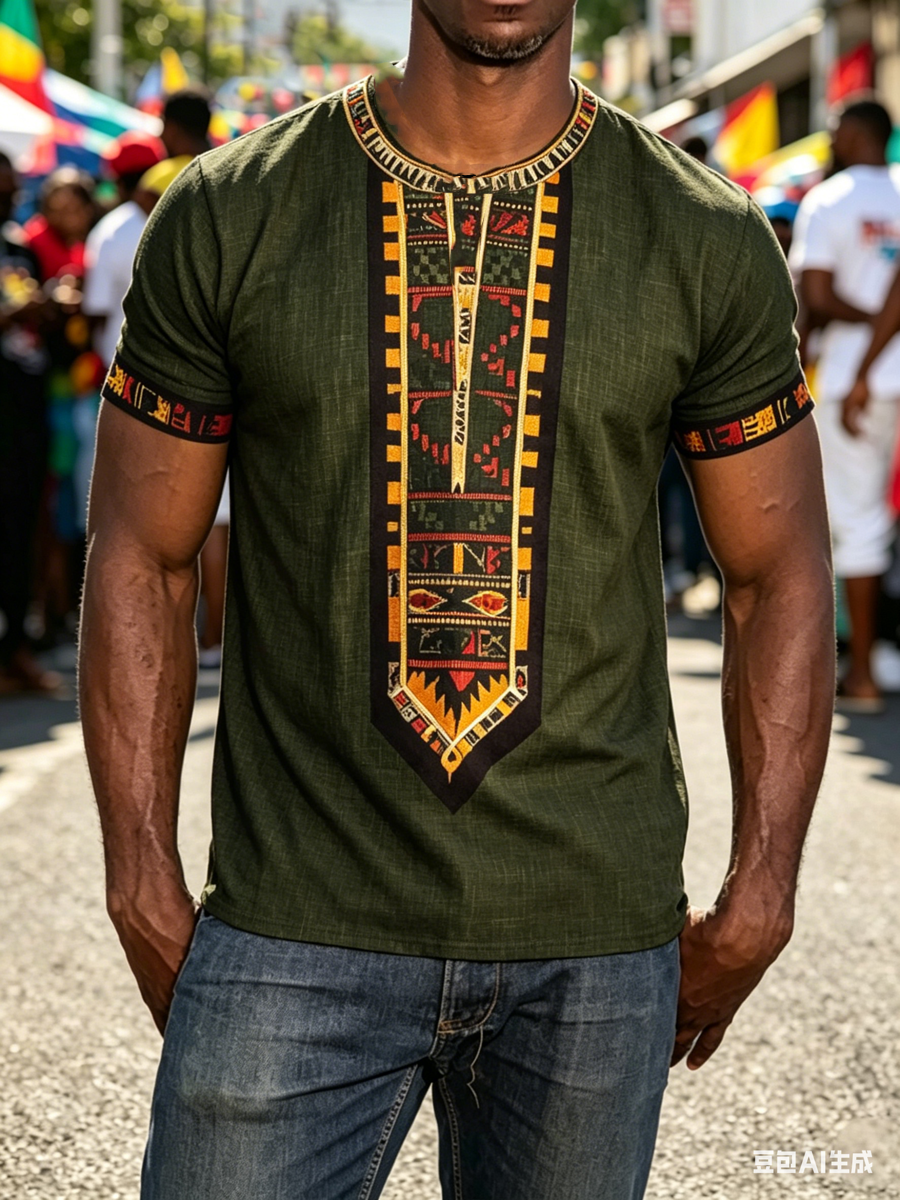 Men's Juneteenth Print short sleeves t-shirt