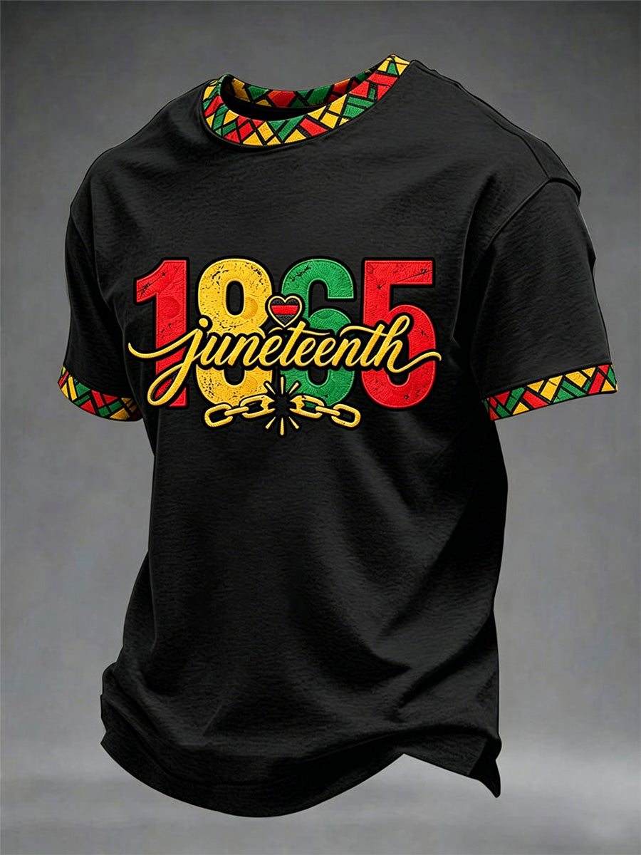 Men's Juneteenth Print Casual Tee