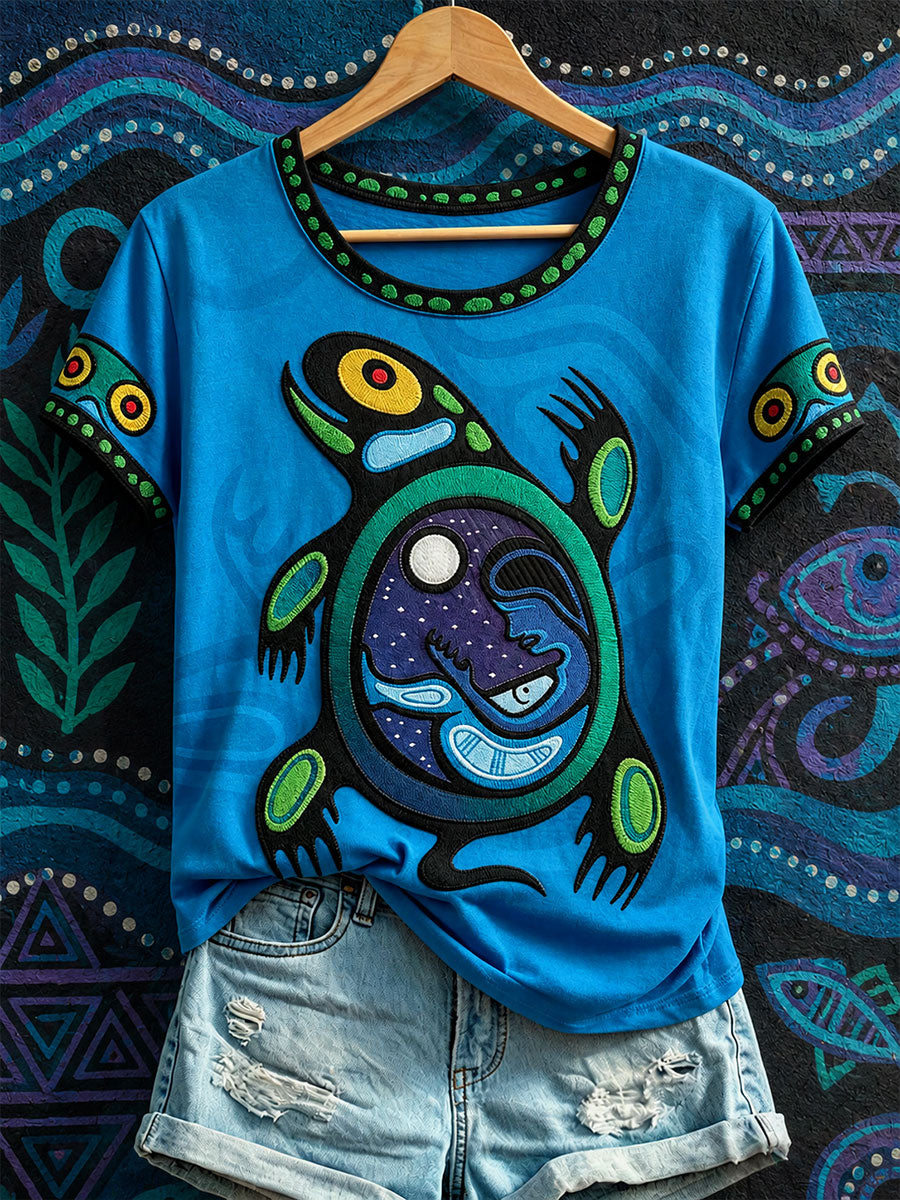 Women's Native Sea Turtle Art T-Shirts