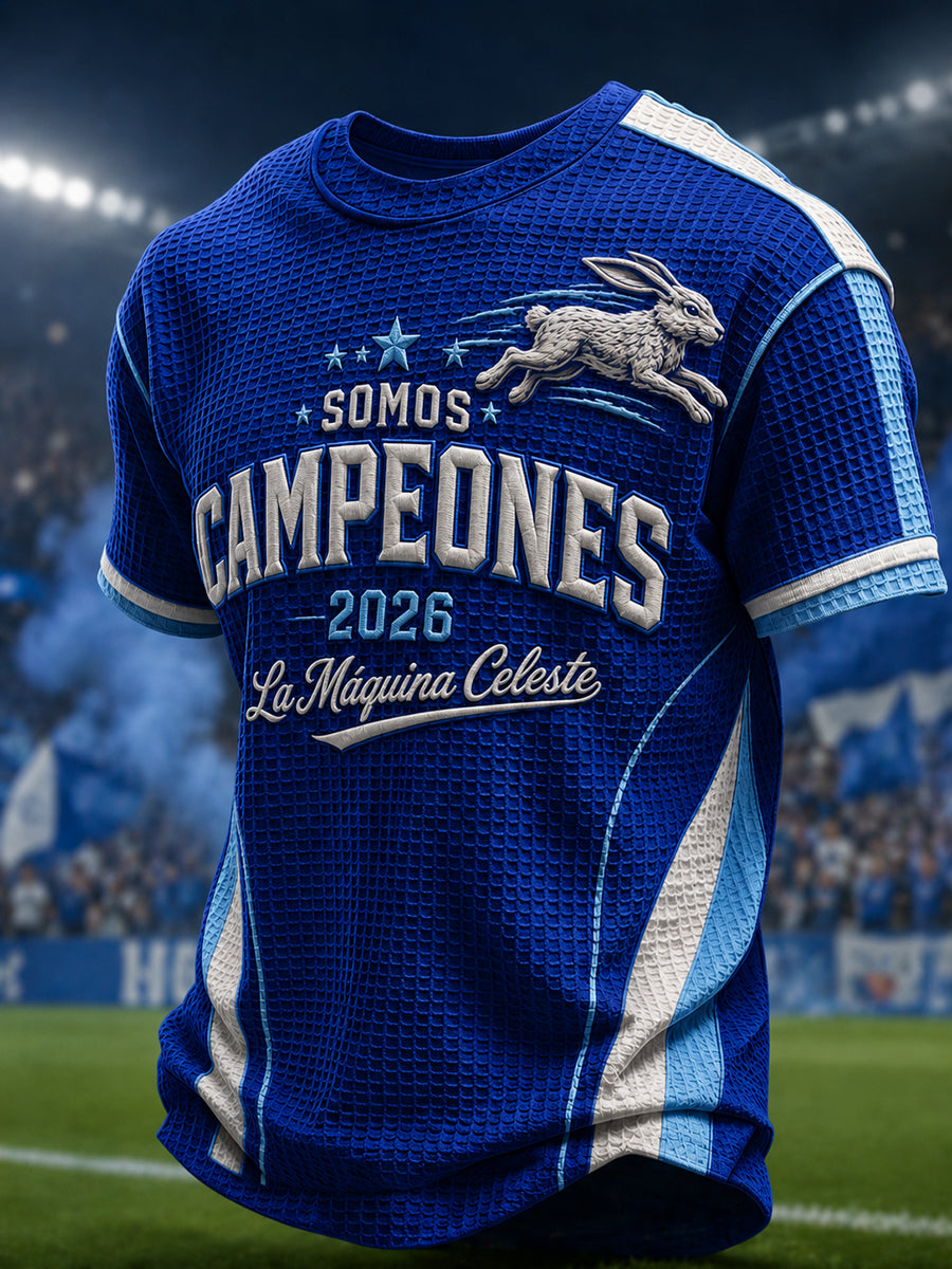 Men's 2026 Campeones Print Waffle T-Shirt