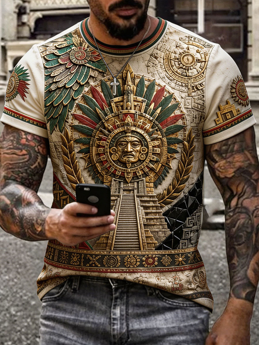 Men's Mexico Pride Art Printed T-shirts
