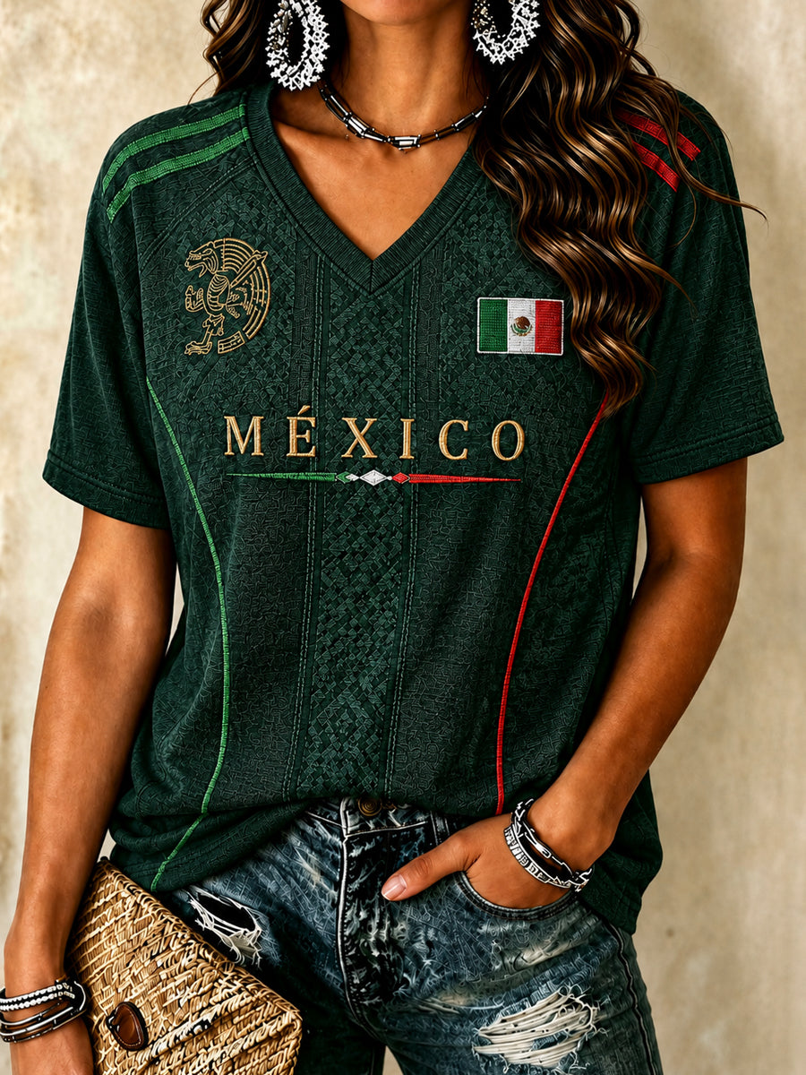 Women's Gift For Football Fans Print Casual Short Sleeve T-shirt