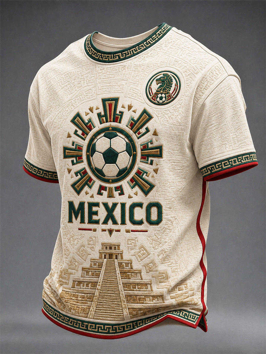 Men's Gift For Football Fans Print Casual Tee
