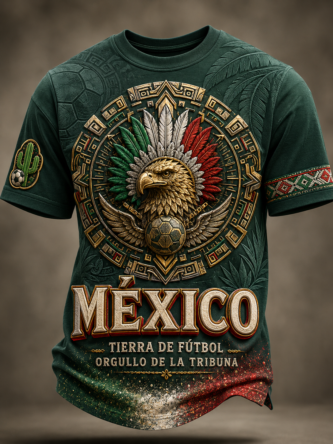 Men's Mexican Football Short Sleeves T-Shirt