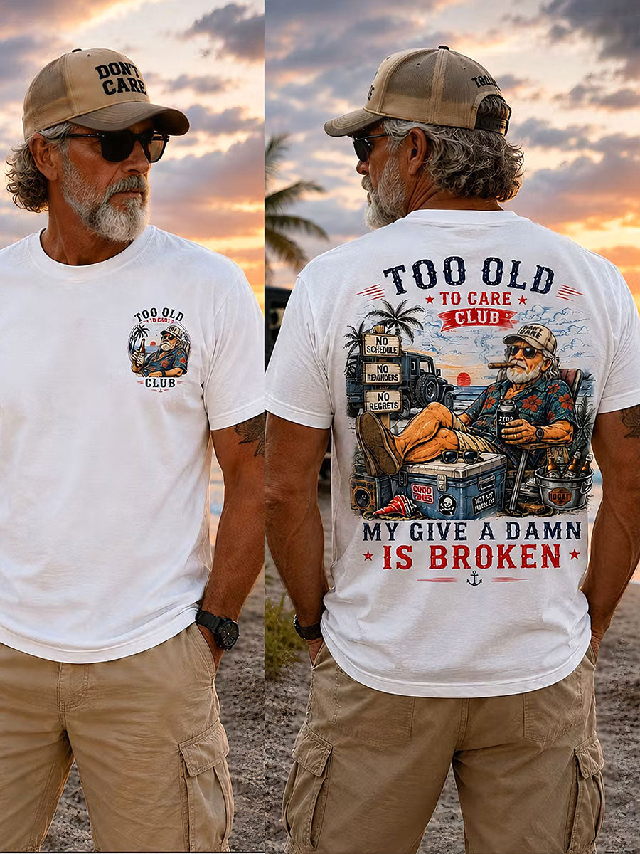 Männer "zu alt, um sich um den Club zu kümmern, es ist mir egal" T-Shirts