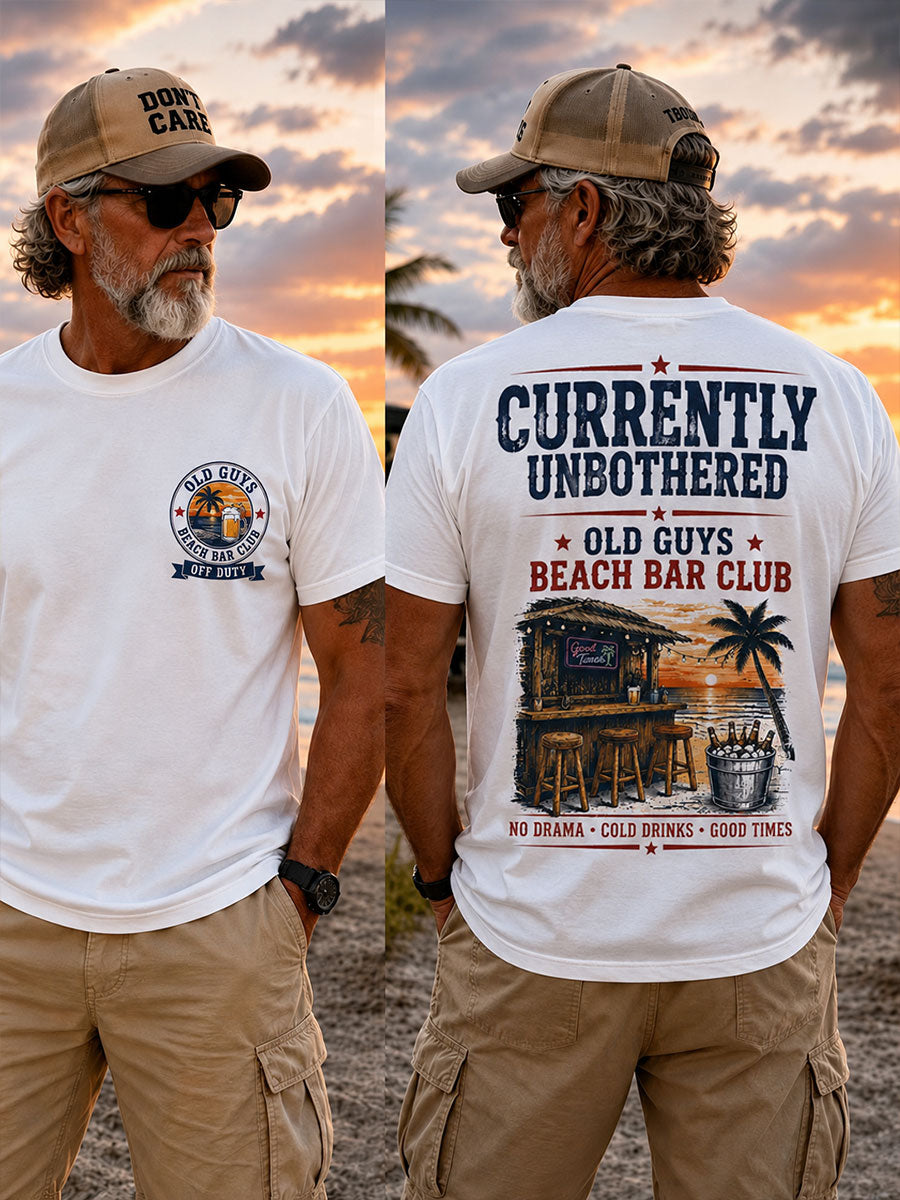 Herren-T-Shirts "Derzeit ungestört, Old Guys Beach Bar Club"