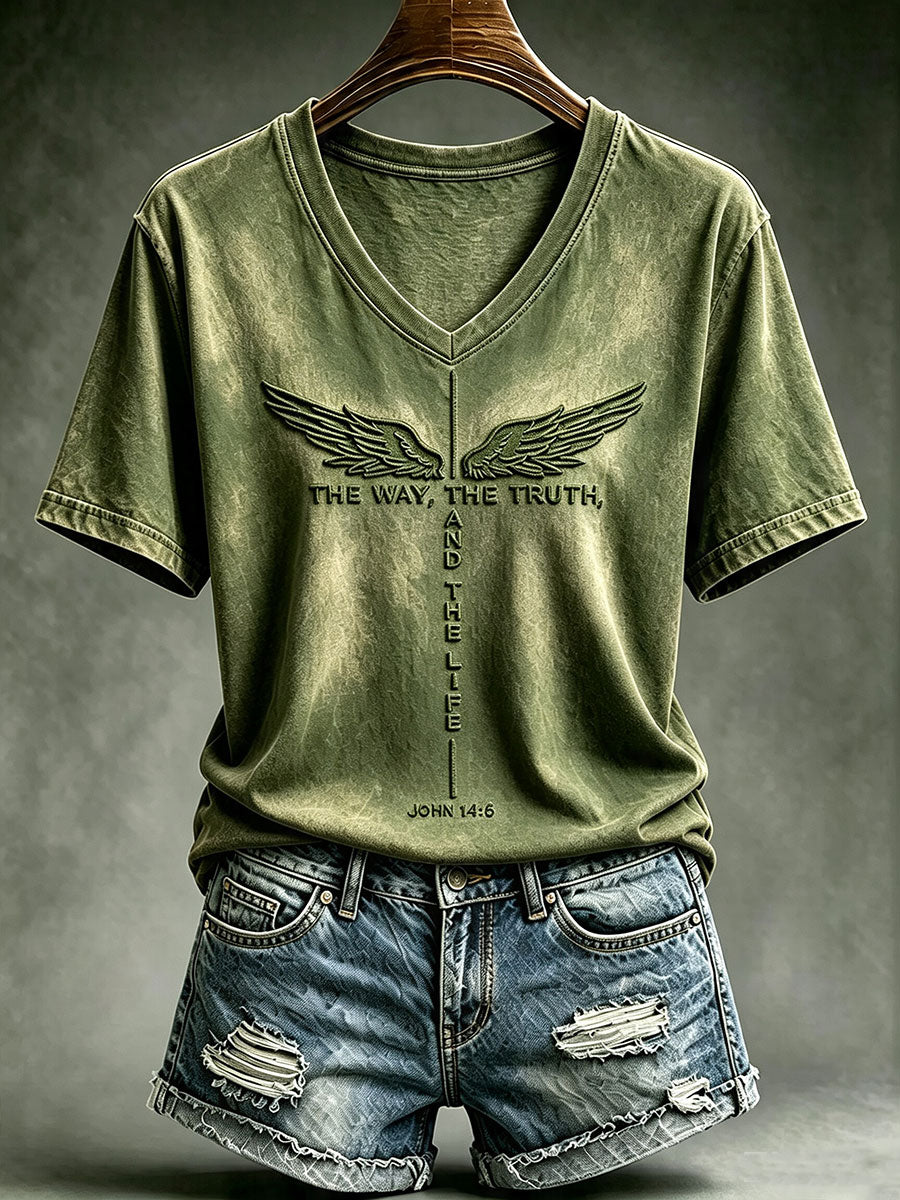 Frauen Die Art und Weise Die Wahrheit Das Leben Kurzarm-T-Shirt
