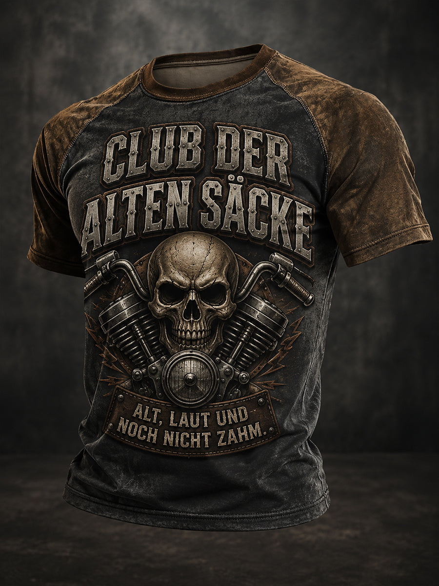 Lustiges Freizeit-T-Shirt für Herren mit Slogan-Print