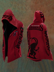 Men's Christmas Krampus Graphics Hooded Jacket