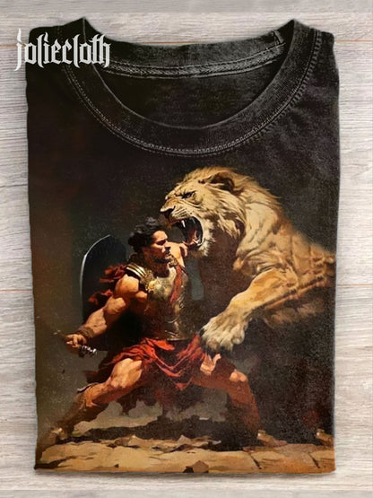 Unisex Roman Gladiator Performance Art Illustration Casual Tank Top