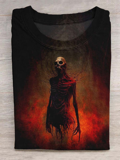 Wandering Skull Soul Print Design T-shirt