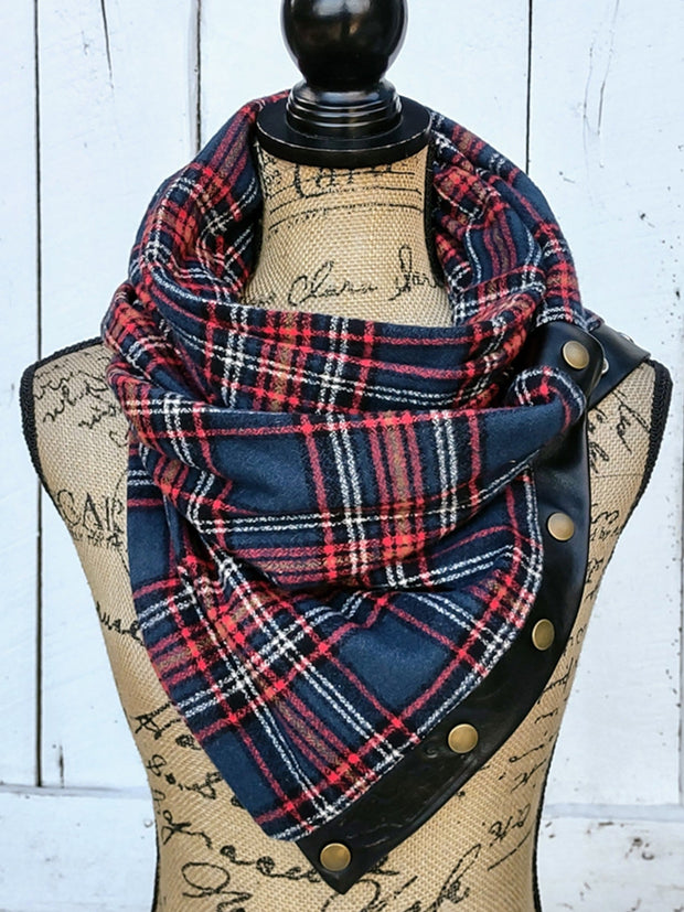 Plaid Casual Scarf and Shawl