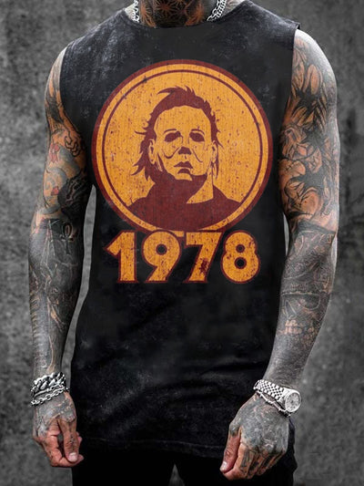 Halloween 1978 Horror Graffiti Art Print Unisex Classic Tank Top