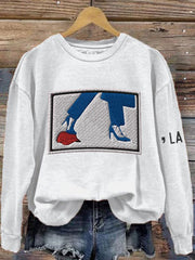 Women's Comma La&Red Hat Printed Sweatshirt