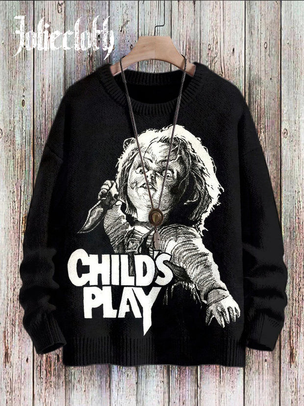 Unisex Horror Movies Art Illustration Printed Casual Sweatshirt