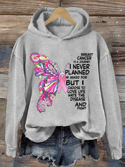 Women's Breast Cancer Print Hoodie