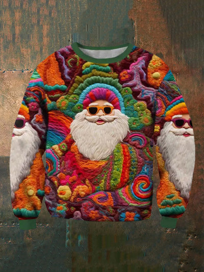 Men's Anta Print Ugly Christmas Art Casual Sweatshirt