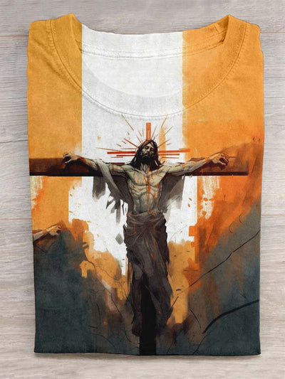 Christ on The Cross Print Design T-shirt