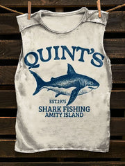 Quint's Shark Fishing Unisex Essential Tank Top