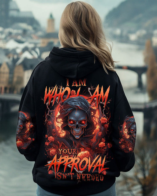 Unisex I Am Who I Am Illustration Print Hoodie