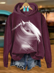 Silhouette Horse Art Print Hoodie Sweatshirt