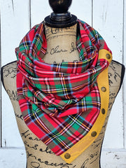 Plaid Casual Scarf and Shawl