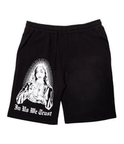 Men's Nun Printed Elastic-waistband Sports Shorts