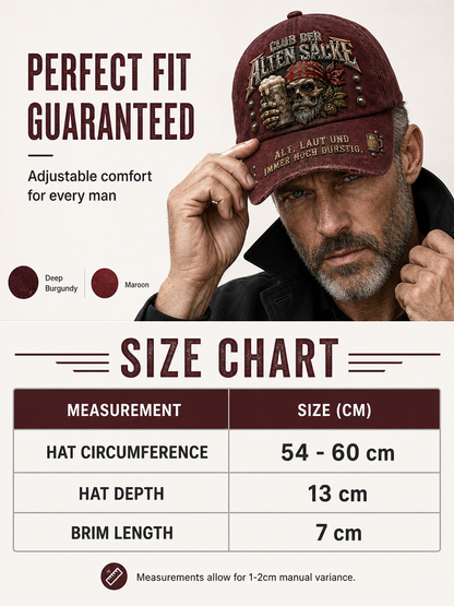 Unisex-Basecap mit lustigem Urlaubsslogan