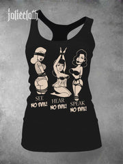 Women's No Evil Racerback Tank Top