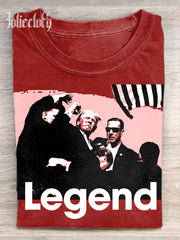 Unisex Legend 2024 Graphic Printed Casual Short Sleeve T-Shirt