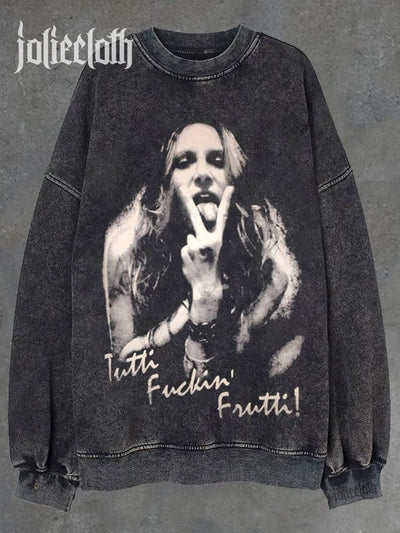 Unisex Sheri Moon Zombie Tutti Frutti Print Unisex Classic Cotton Sweatshirt