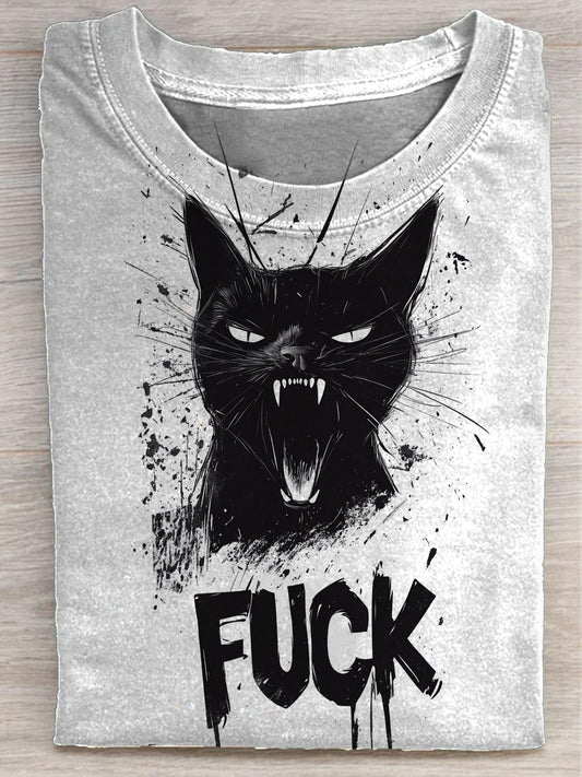 Unisex A Cat Yelling Fuck T-shirt