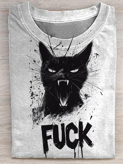 Unisex A Cat Yelling Fuck T-shirt