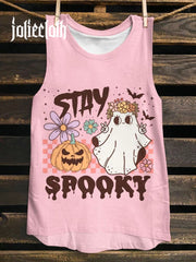 Women's Halloween Stay Spooky Print Classic Tank Top