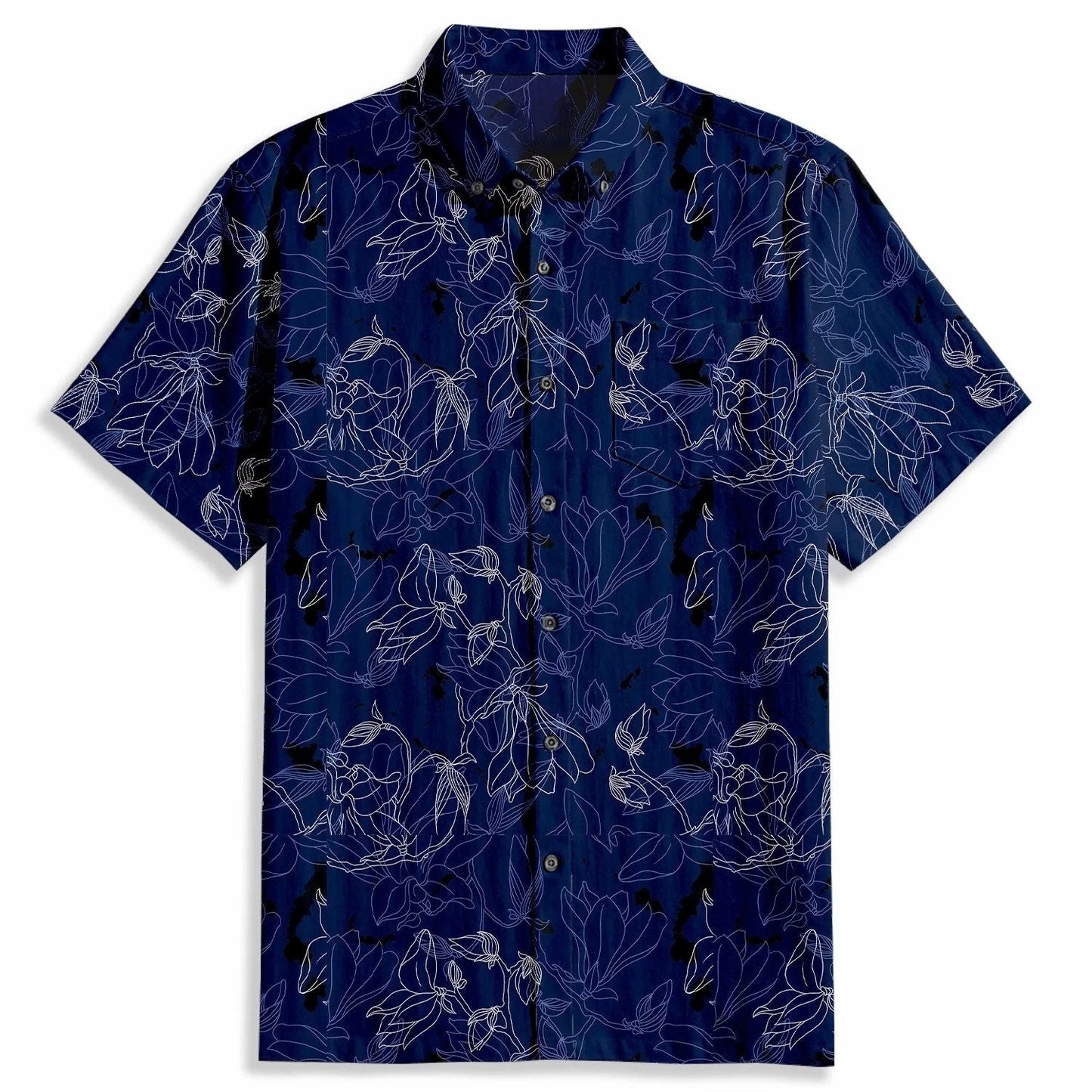 Japanese style hand-painted floral pattern