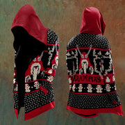 Men's Christmas Krampus Inspired Graphics Hooded Jacket