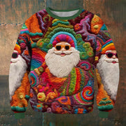 Men's Anta Print Ugly Christmas Art Casual Sweatshirt