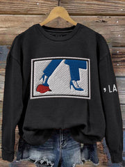 Women's Comma La&Red Hat Printed Sweatshirt