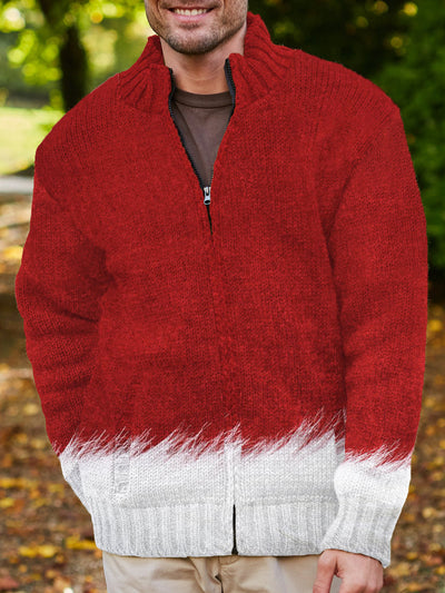 Christmas Men's Zipper Sweater