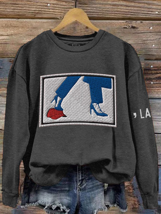 Women's Comma La&Red Hat Printed Sweatshirt