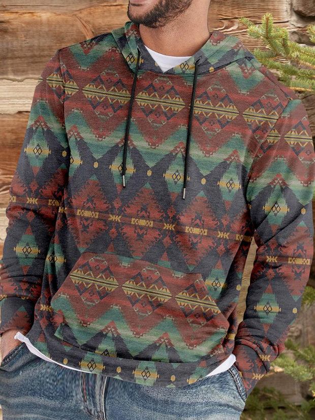 Brilliant Western Pattern Print Casual Hoodie Sweatshirt