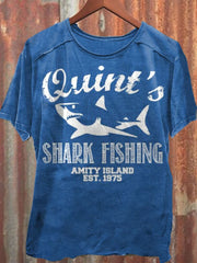 Jaws Quint's Shark Fishing Unisex Tank Top