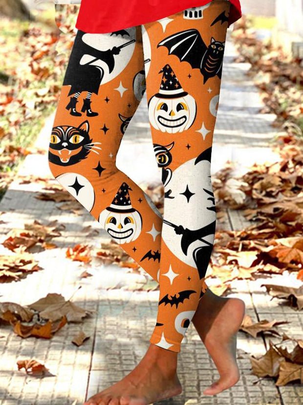 Women's Halloween Print Casual Stretch Pants