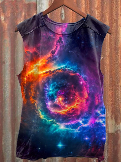 Unisex Fantasy Universe Art Illustration Printed Casual Tank Top