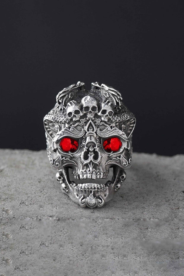 Gothic Punk Skull Ring